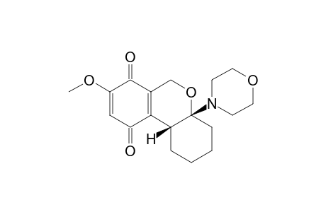 (4aR,10bR)-8-Methoxy-4a-morpholin-4-yl-2,3,4,4a,6,10b-hexahydro-1H-benzo[c]chromene-7,10-dione