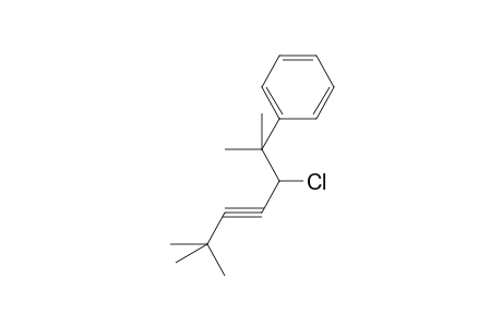 3-Heptyne, 2,2,6-trimethyl-5-chloro-6-phenyl-