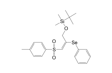 Silane, (1,1-dimethylethyl)dimethyl[[3-[(4-methylphenyl)sulfonyl]-2-(phenylseleno)-2-propenyl]oxy]-, (E)-