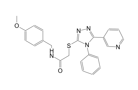 N-(4-methoxybenzyl)-2-{[4-phenyl-5-(3-pyridinyl)-4H-1,2,4-triazol-3-yl]sulfanyl}acetamide