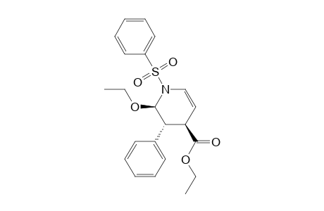 (2R*,3R*,4R*)-1-(phenylsufonyl)-2-ethoxy-3-phenyl-4-(ethoxycarbonyl)-1,2,3,4-tetrahydropyridine