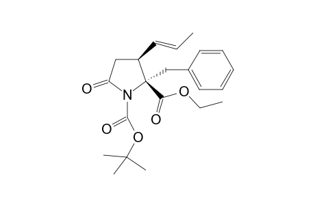 (2S,3S)-2-Benzyl-5-oxo-3-((E)-propenyl)-pyrrolidine-1,2-dicarboxylic acid 1-tert-butyl ester 2-ethyl ester