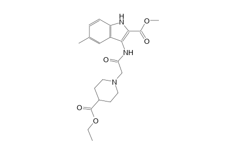 methyl 3-({[4-(ethoxycarbonyl)-1-piperidinyl]acetyl}amino)-5-methyl-1H-indole-2-carboxylate