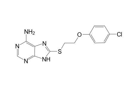 8-([2-(4-Chlorophenoxy)ethyl]sulfanyl)-9H-purin-6-ylamine
