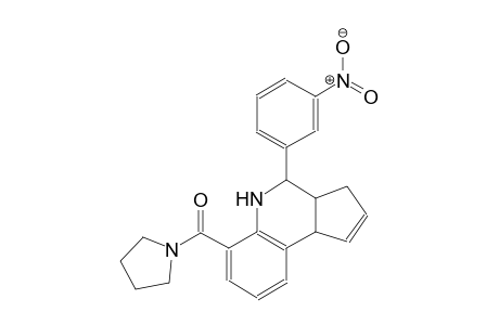 3H-cyclopenta[c]quinoline, 3a,4,5,9b-tetrahydro-4-(3-nitrophenyl)-6-(1-pyrrolidinylcarbonyl)-