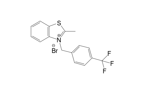 2-Methyl-3-(4-(trifluoromethyl)benzyl)benzo[d]thiazol-3-iumbromide