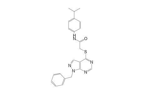 2-[(1-benzyl-1H-pyrazolo[3,4-d]pyrimidin-4-yl)sulfanyl]-N-(4-isopropylphenyl)acetamide