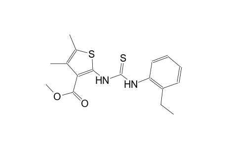 methyl 2-{[(2-ethylanilino)carbothioyl]amino}-4,5-dimethyl-3-thiophenecarboxylate