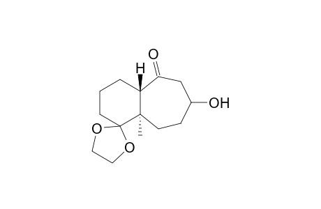 (trans)-7-Hydroxy-9a-methyl-2,3,4,4a,5,6,7,8,9,9a-decahydrospiro[ 1H-benzocycloheptene-1,2'-[1,3]dioxolan]-5-one