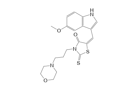 4-thiazolidinone, 5-[(5-methoxy-1H-indol-3-yl)methylene]-3-[3-(4-morpholinyl)propyl]-2-thioxo-, (5E)-