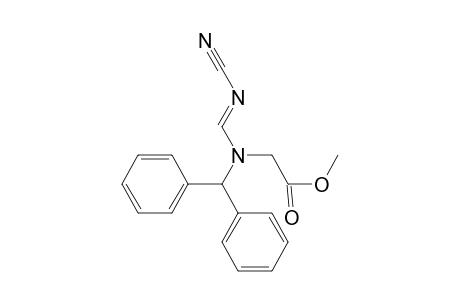 Glycine, N-[(cyanoimino)methyl]-N-(diphenylmethyl)-, methyl ester