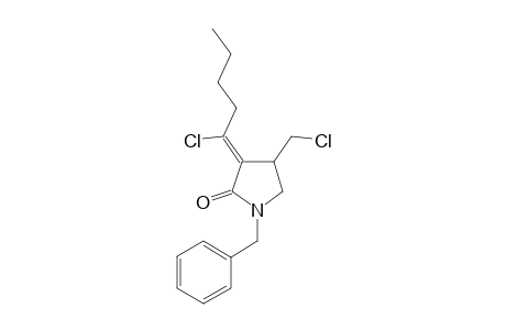 .alpha.-(Z)-(1'-Chloropentylidene)-.beta.-(chloromethyl)-N-benzyl-.gamma.-butyrolactam
