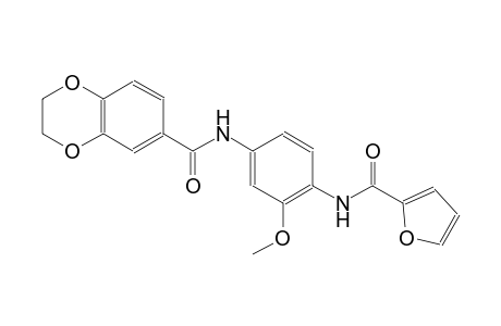N-[4-(2-furoylamino)-3-methoxyphenyl]-2,3-dihydro-1,4-benzodioxin-6-carboxamide