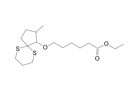 Ethyl 6-[(2-methyl-6,10-dithiaspiro[4.5]dec-1-yl)oxy]hexanoate