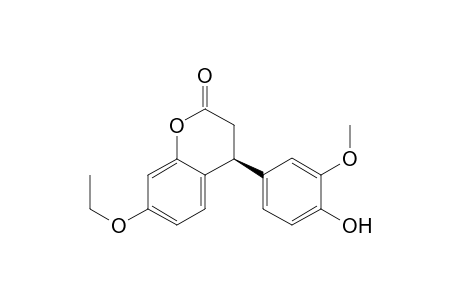(4S/4R)-7-Ethoxy-4-(4-hydroxy-3-methoxyphenyl)chroman-2-one