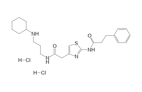 N-[3-(Cyclohexylamino)propyl]-2-[[(2-phenylethyl)carbonyl]amino]-1,3-thiazol-4-yl-acetamide dihydrochloride