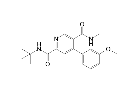 N(2)-(1,1-Dimethylethyl)-4-(3-methoxyphenyl)-N(5)-methyl-2,5-pyridinedicarboxamide