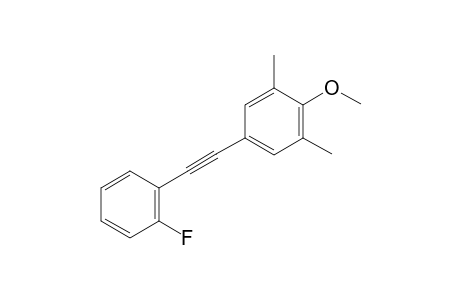 5-((2-Fluorophenyl)ethynyl)-2-methoxy-1,3-dimethylbenzene