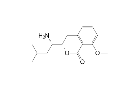 (3S)-3-[(1S)-1-amino-3-methyl-butyl]-8-methoxy-isochroman-1-one