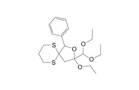 3-(Diethoxymethyl)-3-ethoxy-1-phenyl-2-oxa-6,10-dithiaspiro[4.5]decane