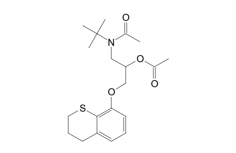(+-)-1-[(-3,4-dihydro-2H-1-benzothiopyran-8-yl)oxy]-3-[N-(1,1-dimethylethyl)-N-acetylamino]-2-acetoxypropane