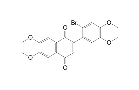 2-(2-bromanyl-4,5-dimethoxy-phenyl)-6,7-dimethoxy-naphthalene-1,4-dione