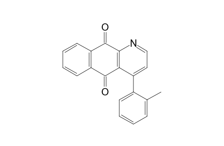 4-(2-Methylphenyl)benzo[g]quinoline-5,10-dione