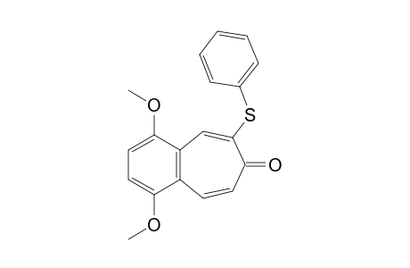 1,4-Dimethoxy-6-phenylsulfanyl-benzocyclohepten-7-one