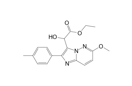 2-hydroxy-2-[6-methoxy-2-(4-methylphenyl)-3-imidazo[1,2-b]pyridazinyl]acetic acid ethyl ester