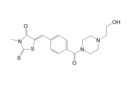 4-thiazolidinone, 5-[[4-[[4-(2-hydroxyethyl)-1-piperazinyl]carbonyl]phenyl]methylene]-3-methyl-2-thioxo-, (5Z)-