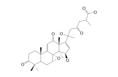 APPLANOXIDIC-ACID-G;15-BETA,20-DIHYDROXY-7-ALPHA,8-ALPHA-EPOXY-3,12,23-TRIOXO-5-ALPHA-LANOSTA-9(11),16-DIEN-26-OIC-ACID