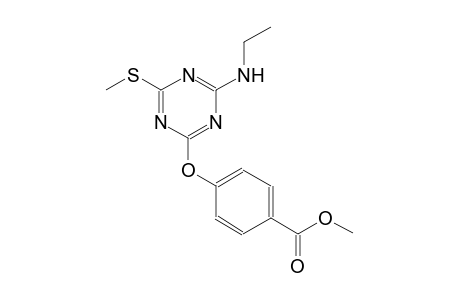 methyl 4-{[4-(ethylamino)-6-(methylsulfanyl)-1,3,5-triazin-2-yl]oxy}benzoate