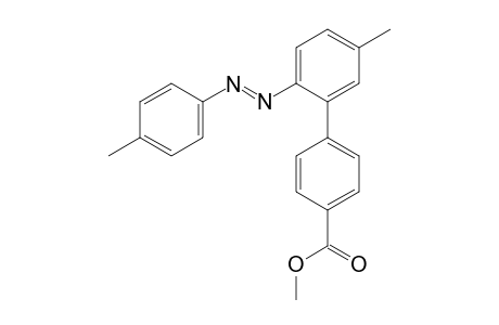 Methyl 5'-methyl-2'-[(E)-(4-methylphenyl)diazenyl]biphenyl-4-carboxylate