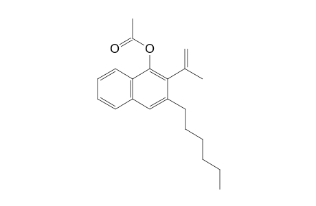 3-hexyl-2-(prop-1-en-2-yl)naphthalen-1-yl acetate