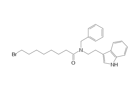 8-Bromanyl-N-[2-(1H-indol-3-yl)ethyl]-N-(phenylmethyl)octanamide