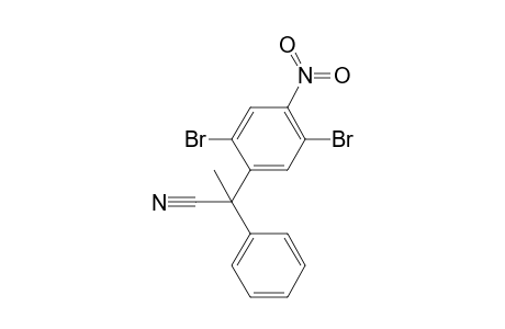 1-Cyano-1-phenyl-1-(2,5-dibromo-4-nitrophenyl)ethane