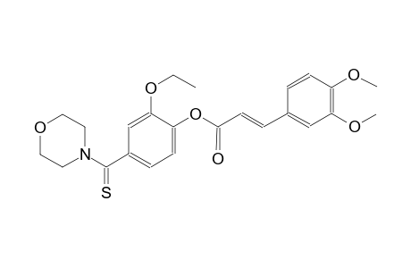 2-propenoic acid, 3-(3,4-dimethoxyphenyl)-, 2-ethoxy-4-(4-morpholinylcarbonothioyl)phenyl ester, (2E)-