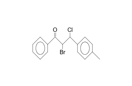erythro-2-Bromo-3-chloro-3-(4-tolyl)-propiophenone
