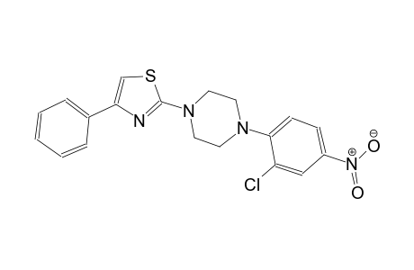 1-(2-chloro-4-nitrophenyl)-4-(4-phenyl-1,3-thiazol-2-yl)piperazine