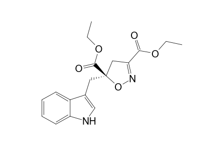 Diethyl (3R)-5-[(3'-indolyl)methyl]-4,5-dihydroisoxazole-3,5-dicarboxylate