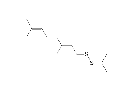 1-(tert-butyl)-2-(3,7-dimethyloct-6-en-1-yl)disulfane
