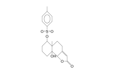 9a-Hydroxy-5a-methyl-6-(4-methyl-phenylsulfonyloxy)-octahydro-naphtho(1,2-B)furan-2(4H)-one