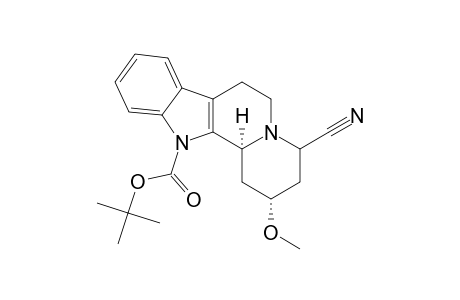NA-BOC-1,4,6,7,12,12B-HEXAHYDRO-2-ALPHA-METHOXY-4-ALPHA-CYANO-INDOLO-[2,3-A]-QUINOLIZINE