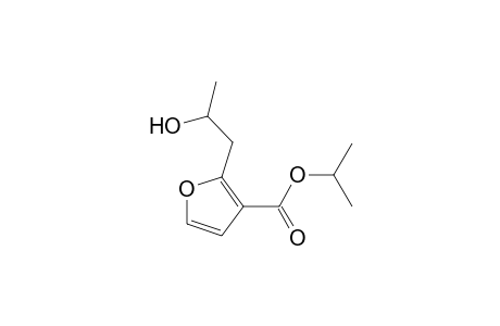 3-Furancarboxylic acid, 2-(2-hydroxypropyl)-, 1-methylethyl ester