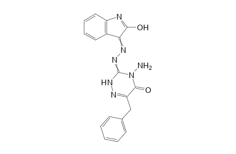 4-Amino-6-benzyl-3-((2-hydroxy-3H-indol-3-ylidene) hydrazono)-3,4-dihydro-1,2,4-triazin-5(2H)-one