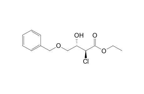 (2S,3S)-2-chloro-3-hydroxy-4-phenylmethoxybutanoic acid ethyl ester