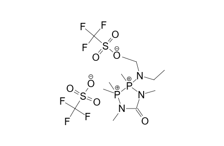 2-(DIETHYLAMINO)-1,2,2,3,4-PENTAMETHYL-1,4-DIAZA-2-LAMBDA-(4),3-LAMBDA-(4)-DIPHOSPHONIA-5-CYCLOPENTANONE)-BIS-(TRIFLUOROMETHANESULFONATE)