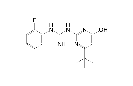 1-(4-tert-butyl-6-hydroxy-2-pyrimidinyl)-3-(o-fluorophenyl)guanidine