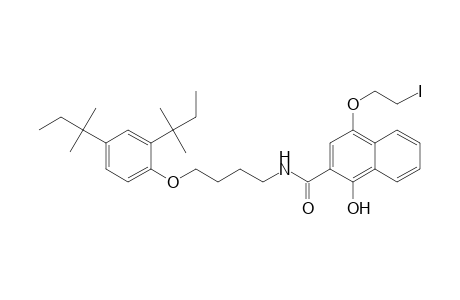 2-Naphthalenecarboxamide, N-[4-[2,4-bis(1,1-dimethylpropyl)phenoxy]butyl]-1-hydroxy-4-(2-iodoethoxy)-