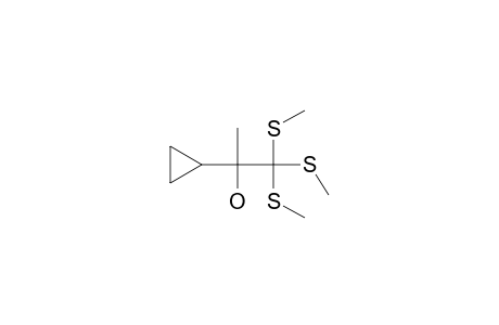 2-Cyclopropyl-2-hydroxy-1,1,1-tris-(methylthio)-propane